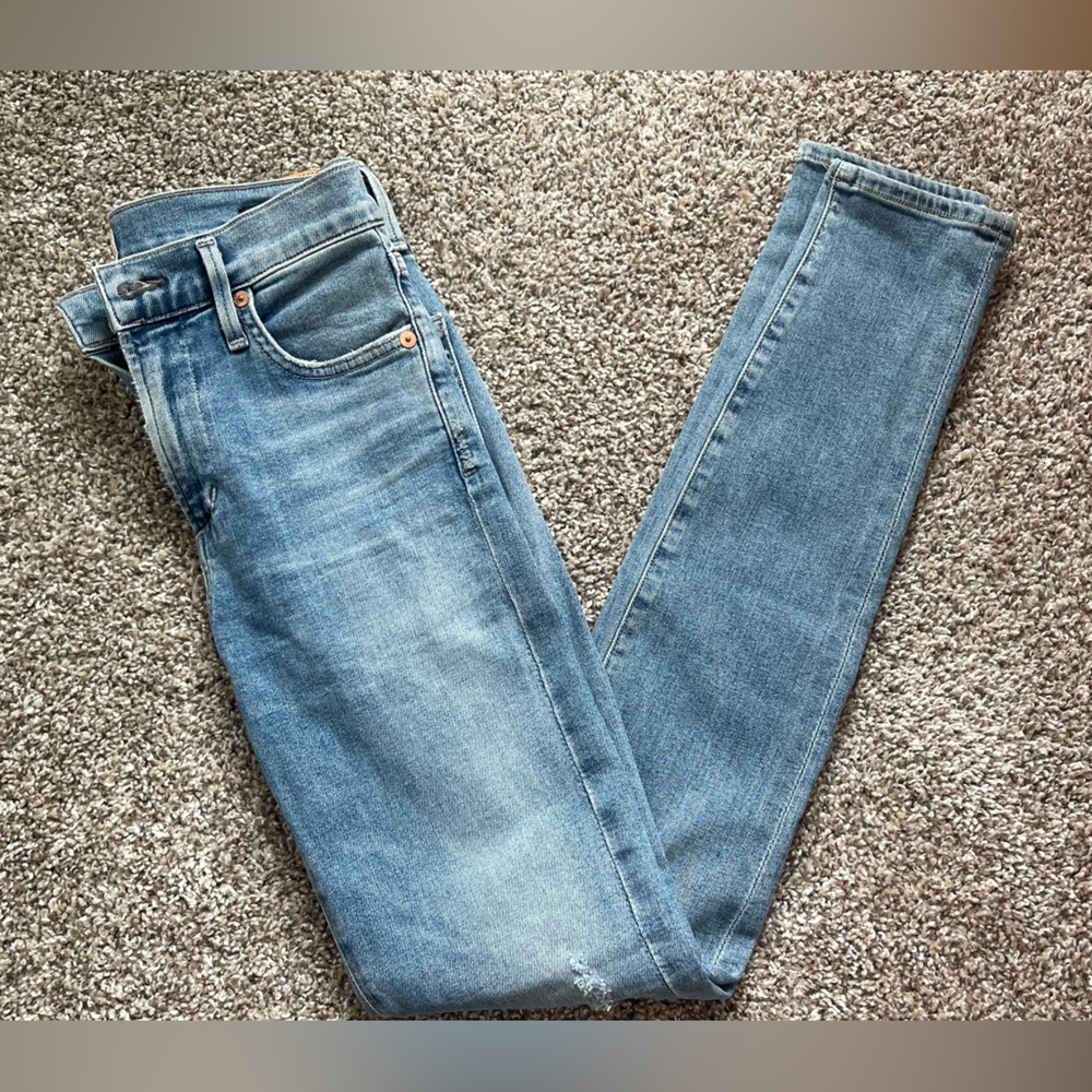 Citizens of Humanity Rocket High Rise Cropped Skinny Jeans size 25